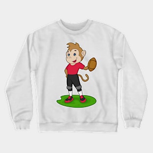 Monkey Football player Football Crewneck Sweatshirt